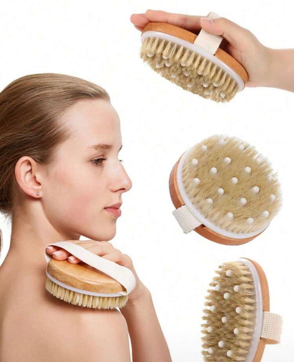 Natural Bristle Body Exfoliating Brush