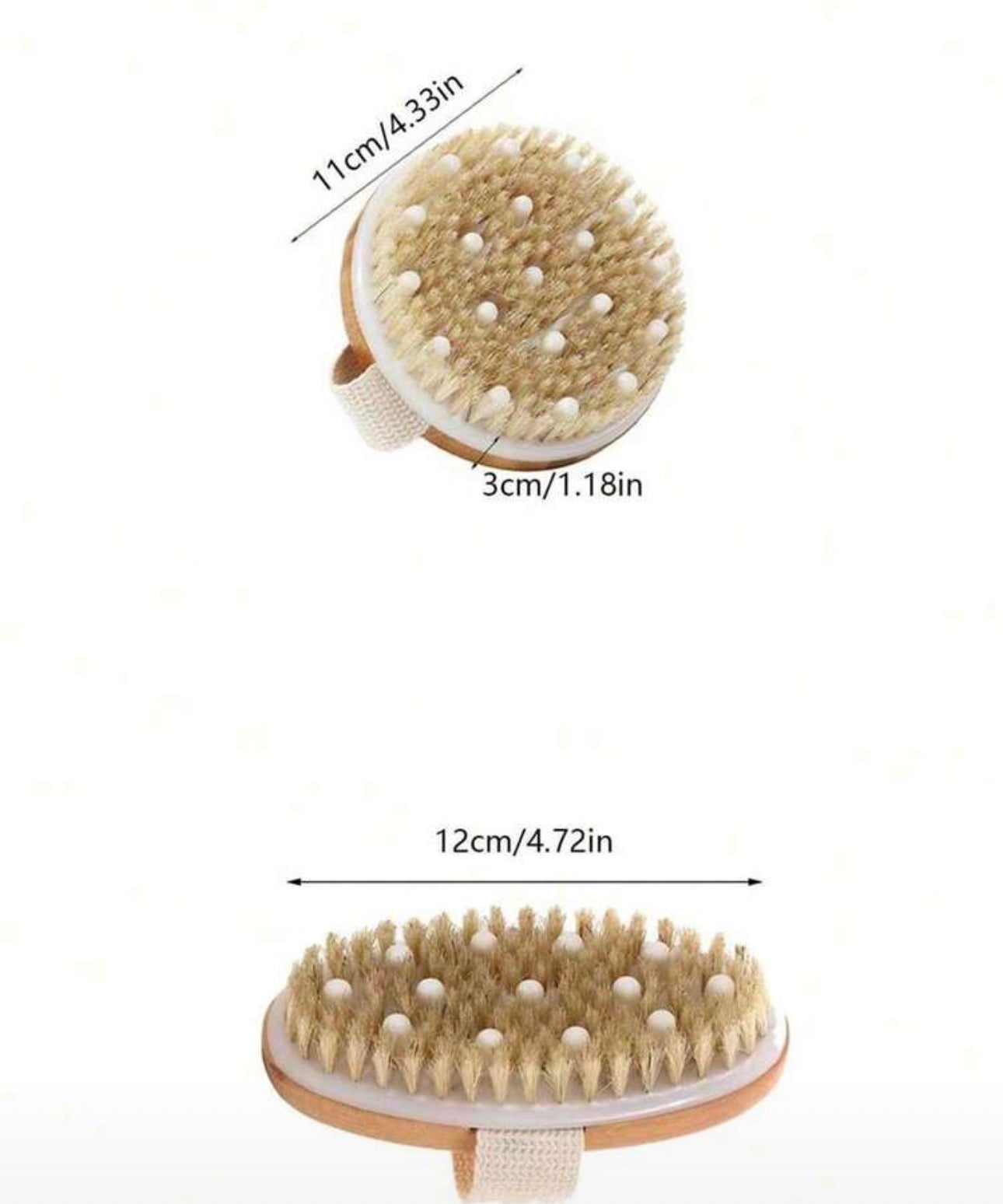 Natural Bristle Body Exfoliating Brush