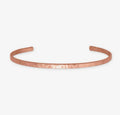 Pulsera Delgada de Cobre Martillado