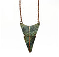 Collar de cobre patina turquesa
